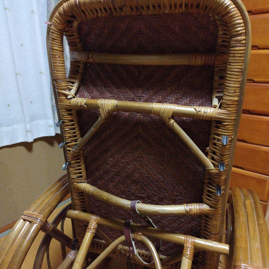 ラタンリクライニングチェア