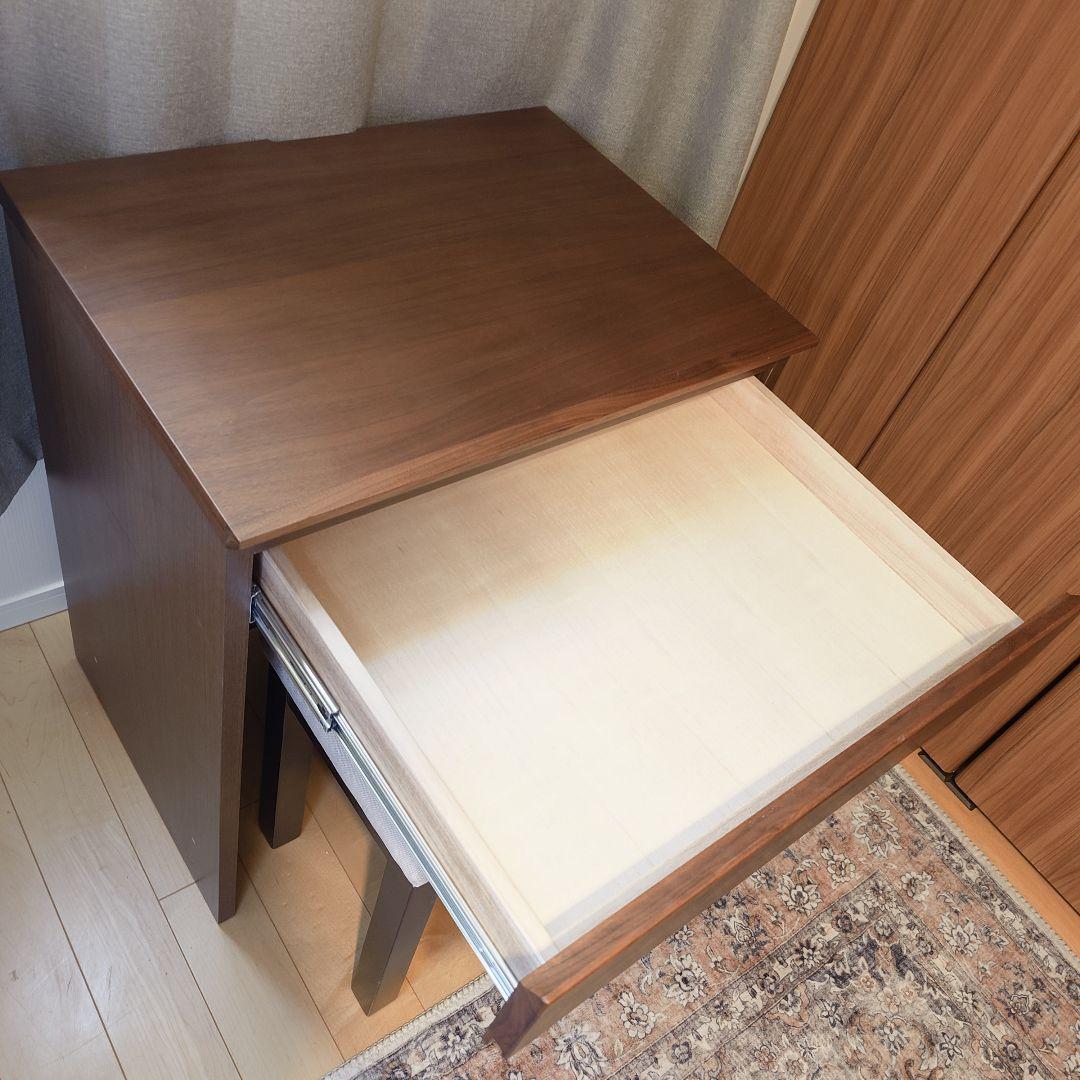 高野木工　机　ドレッサー　イス　スツール　セット　美品