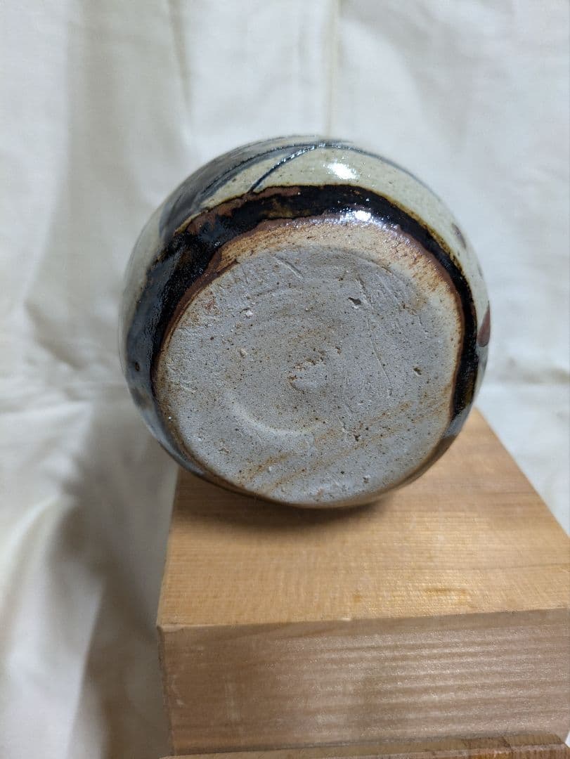 琉球　胡差焼　国井一色　徳利