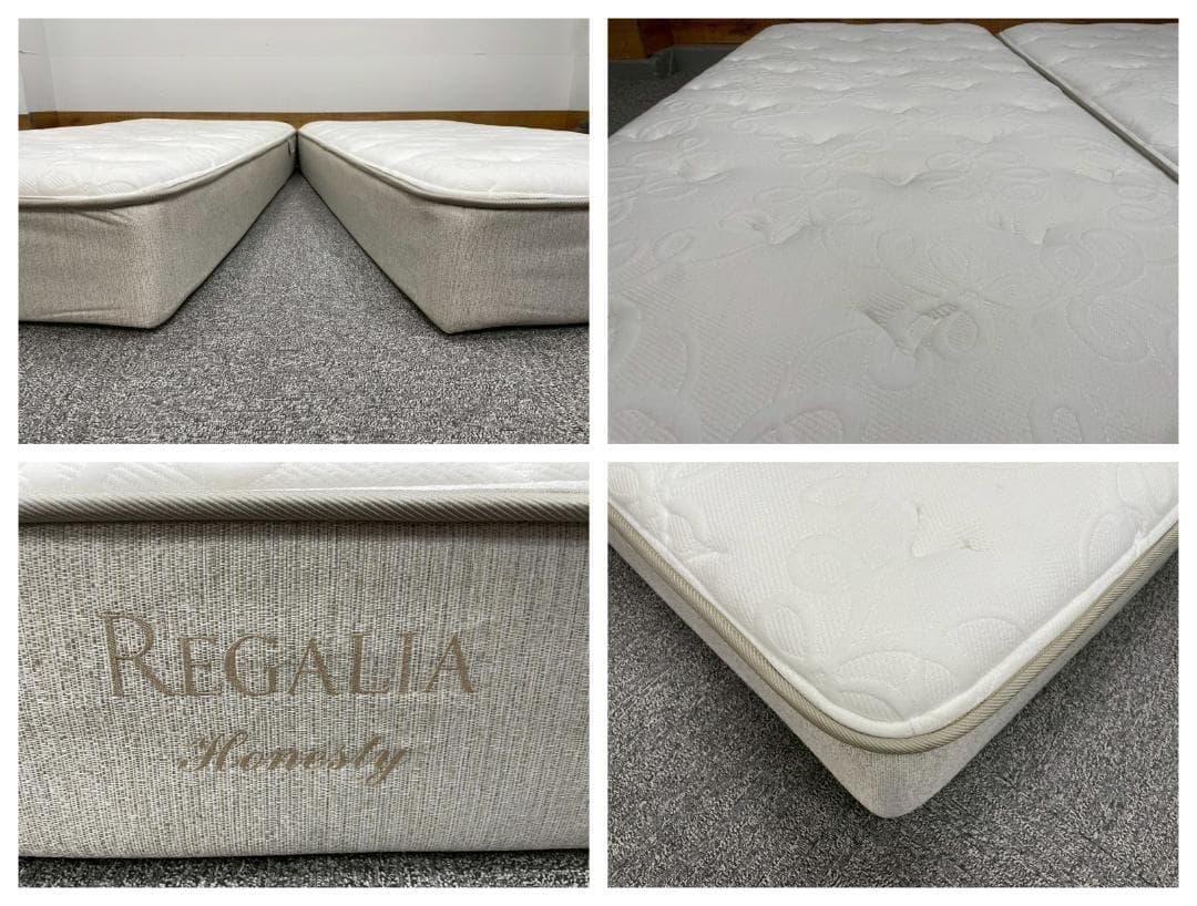 T7984☆展示品☆レガリアキングスダウン☆オネスティ☆ツインシングルマットレス