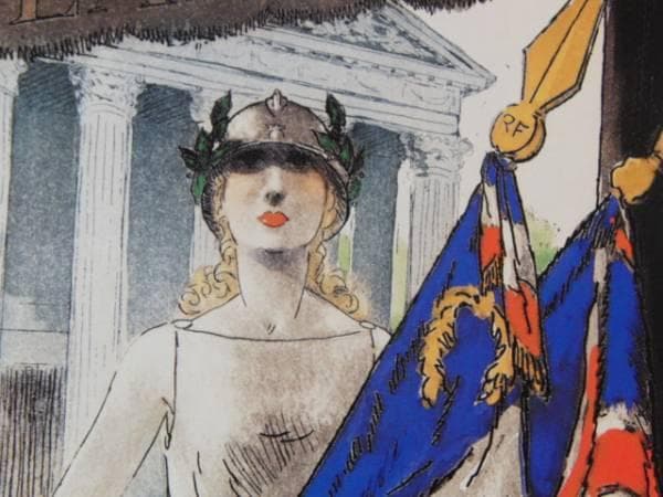 ルイ・イカール限定版・アールデコ/勝利の女神、希少な額装用画集より