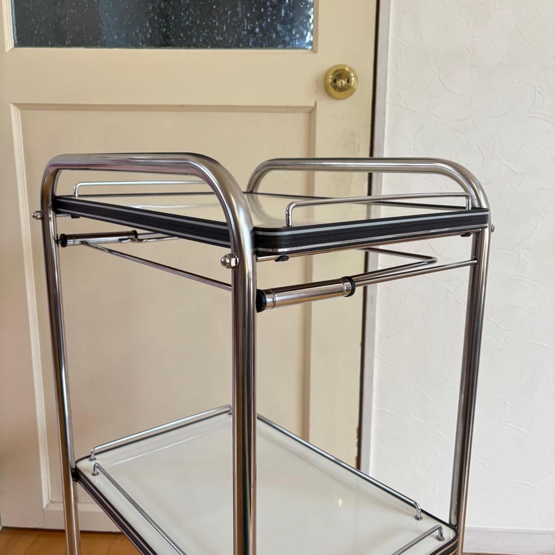 ☆ビンテージ☆美容室　理容室　ワゴン　マルチラック　ツールワゴン　キャスター付き