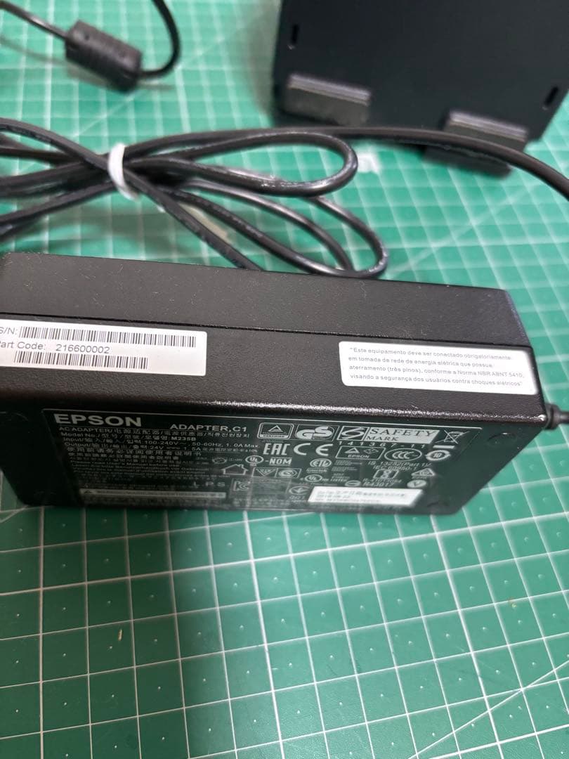 EPSONレシートプリンター、キャシュドロアーセット