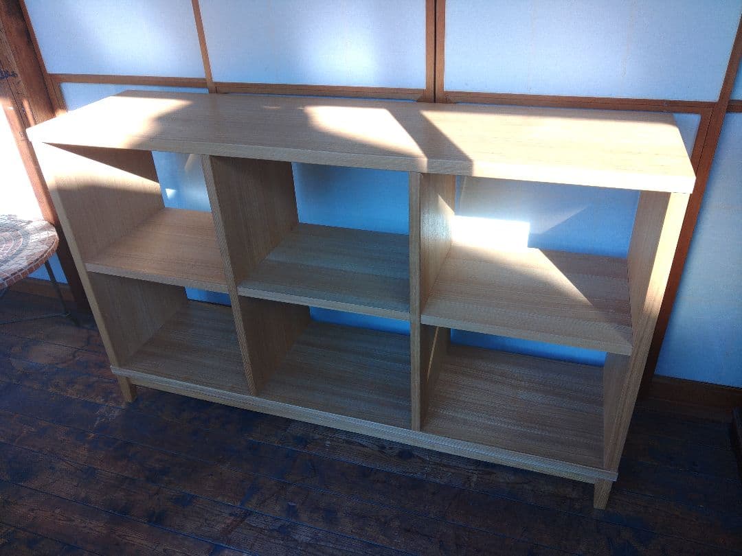 希少　無印良品　MUJI　タモ材　オープンシェルフ　無垢　ラック　棚　レア