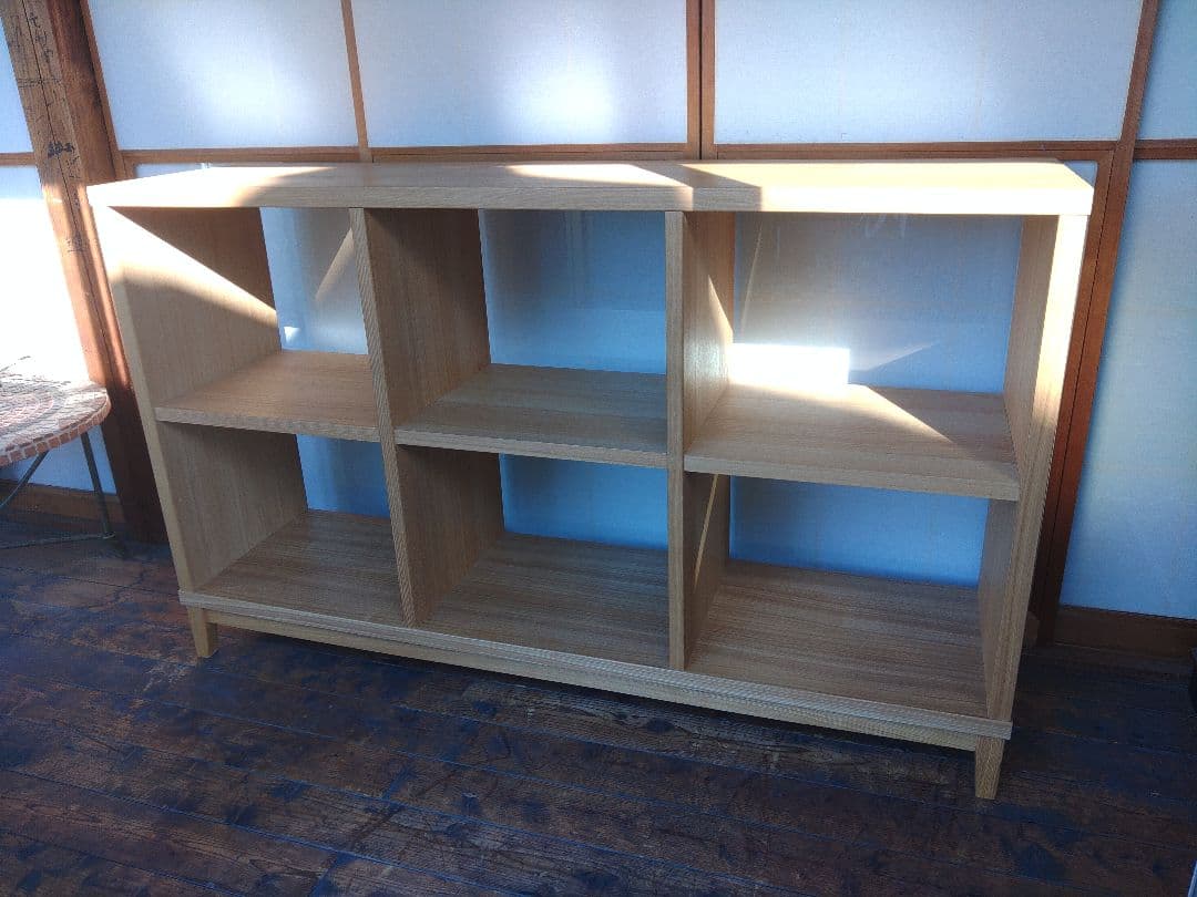 希少　無印良品　MUJI　タモ材　オープンシェルフ　無垢　ラック　棚　レア