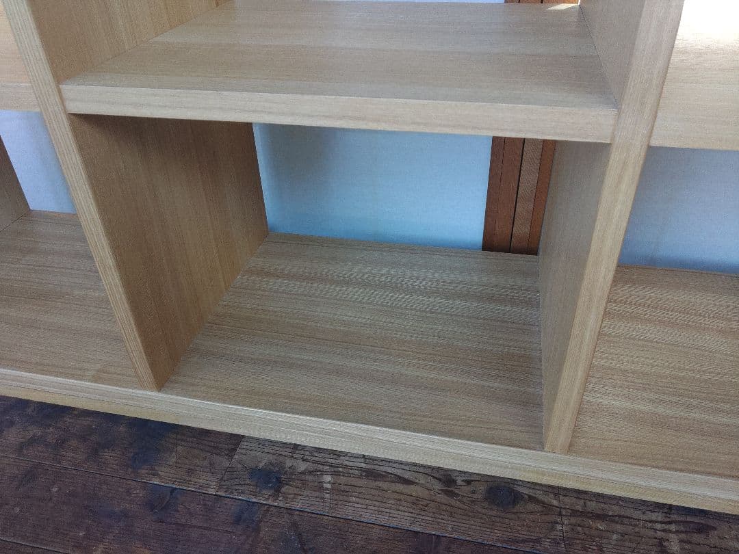 希少　無印良品　MUJI　タモ材　オープンシェルフ　無垢　ラック　棚　レア