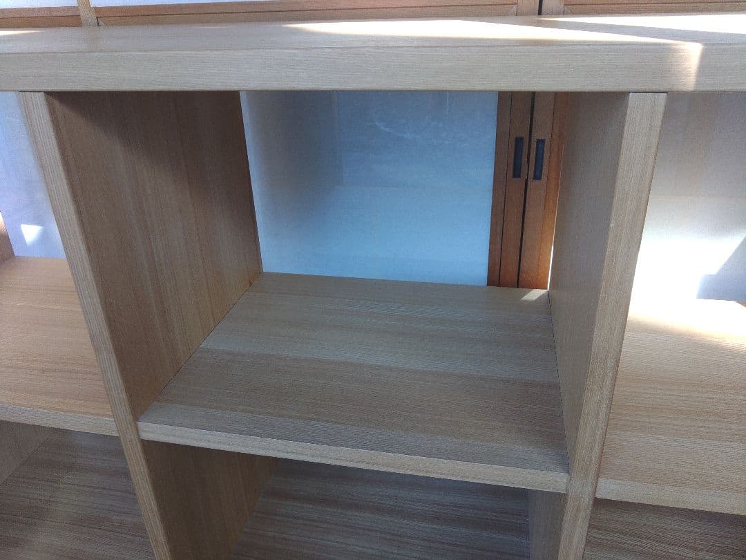 希少　無印良品　MUJI　タモ材　オープンシェルフ　無垢　ラック　棚　レア