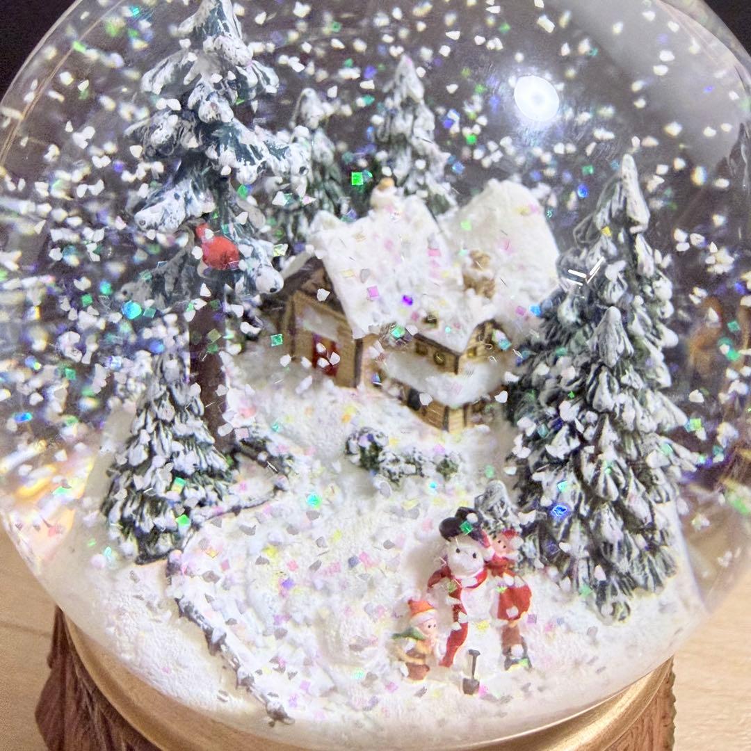 JARLL スノードーム クリスマス 森のスノーハウス オルゴール