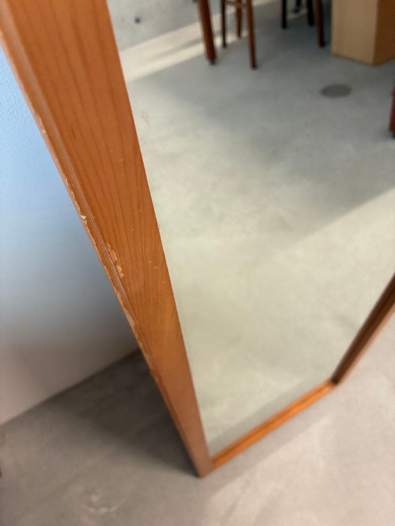 北欧　ビンテージ　壁掛けミラー　姿見