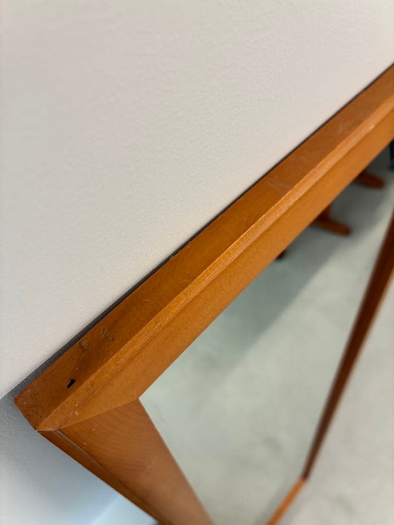 北欧　ビンテージ　壁掛けミラー　姿見