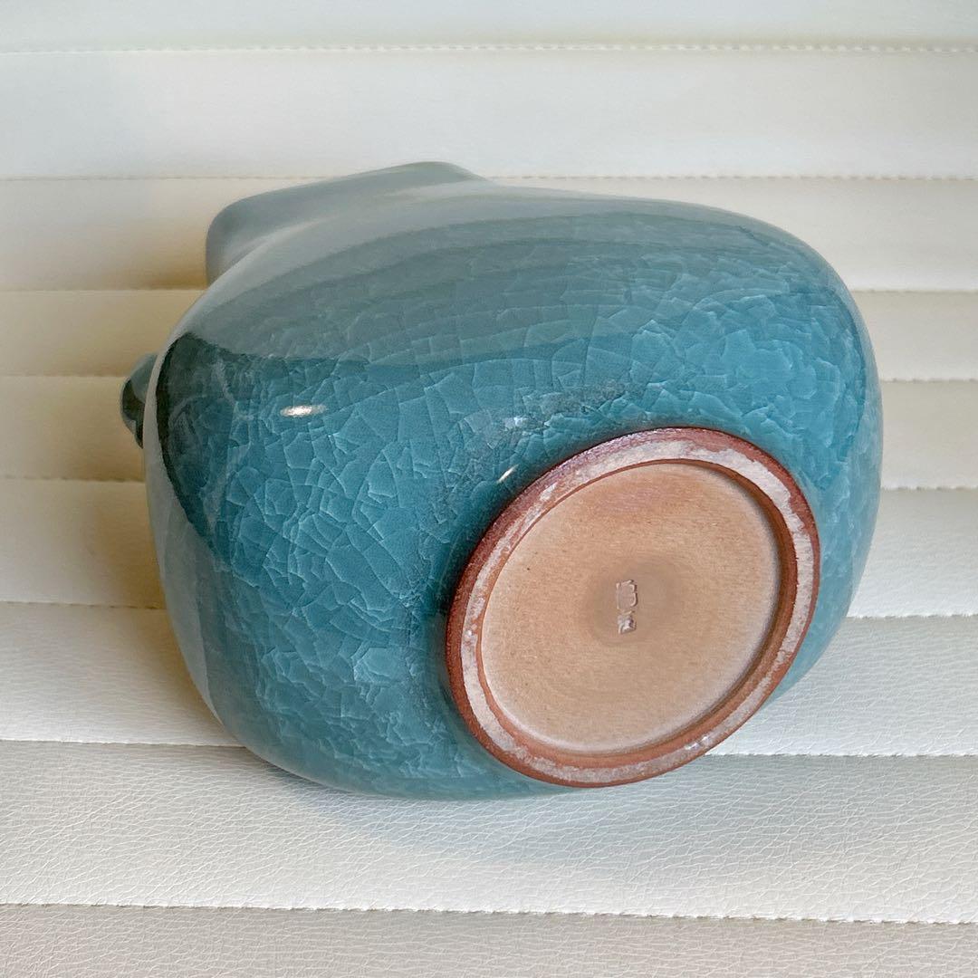 橘吉 たち吉 九重青磁 貫入 花瓶 花入 花生 フラワーベース 飾り壺