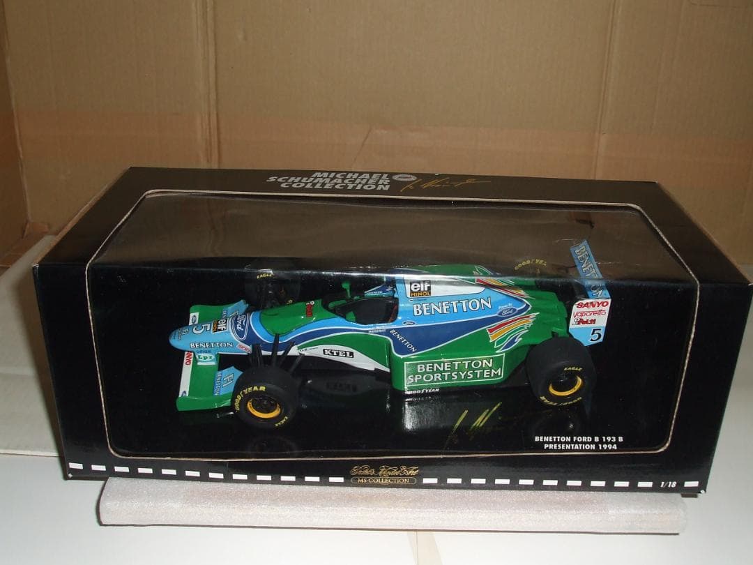 ベネトン　フォード　Ｂ１９３B　シューマッハ　プレゼン　ミニチャンプス　１／１８