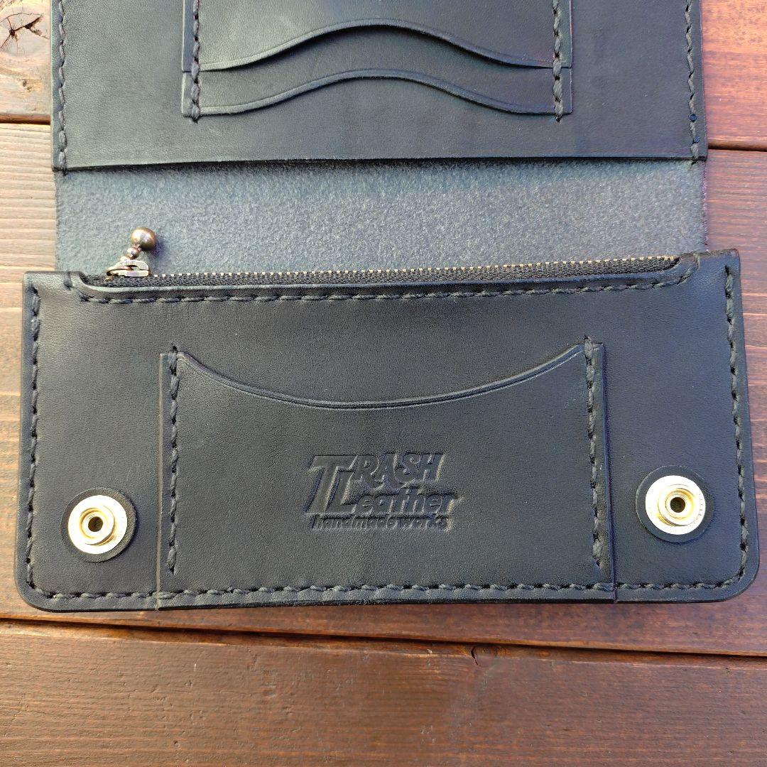 栃木オイルレザー‼️トラッカーウォレット 【ハンドメイド】