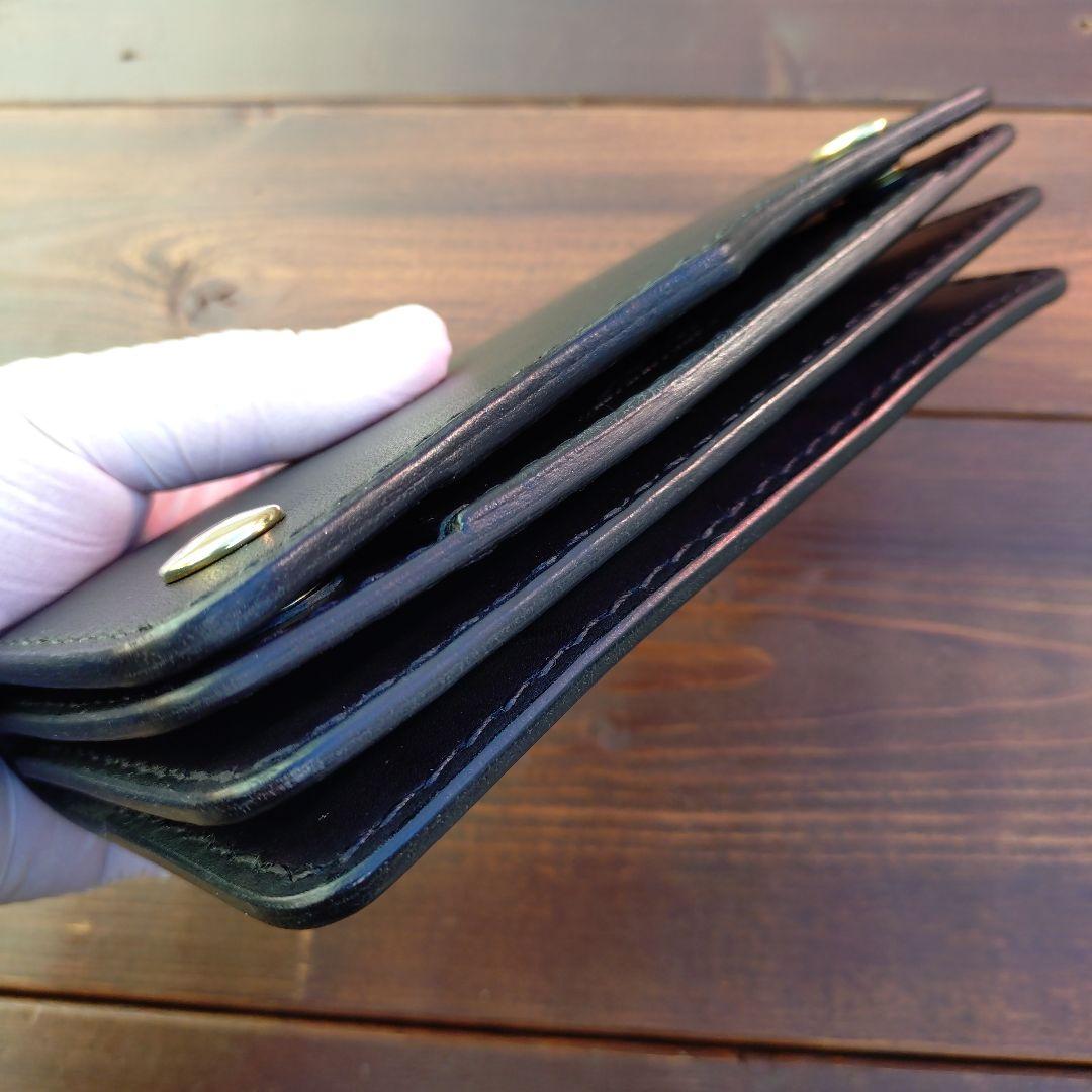 栃木オイルレザー‼️トラッカーウォレット 【ハンドメイド】