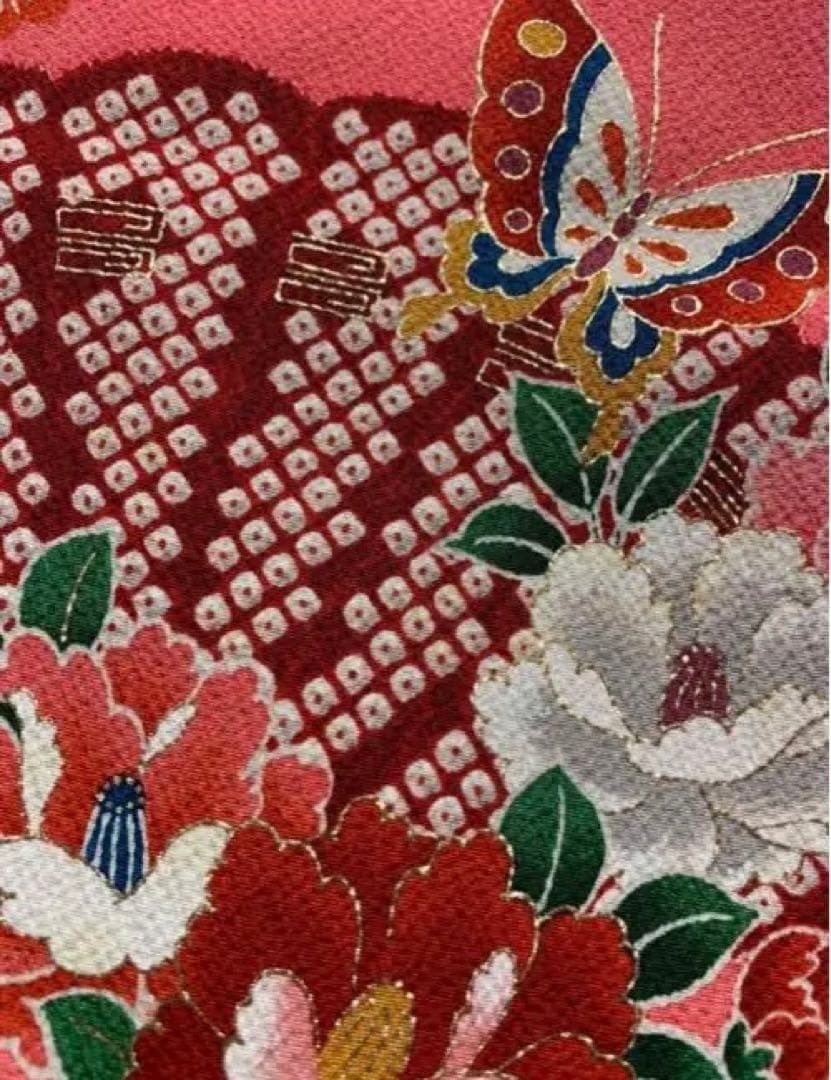 七五三　七歳着物　七歳お祝着　ヴィンテージ着物