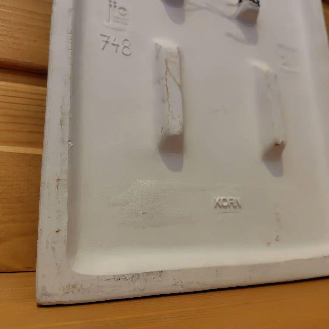 Jie Gantofta 麦と白い小花 陶板