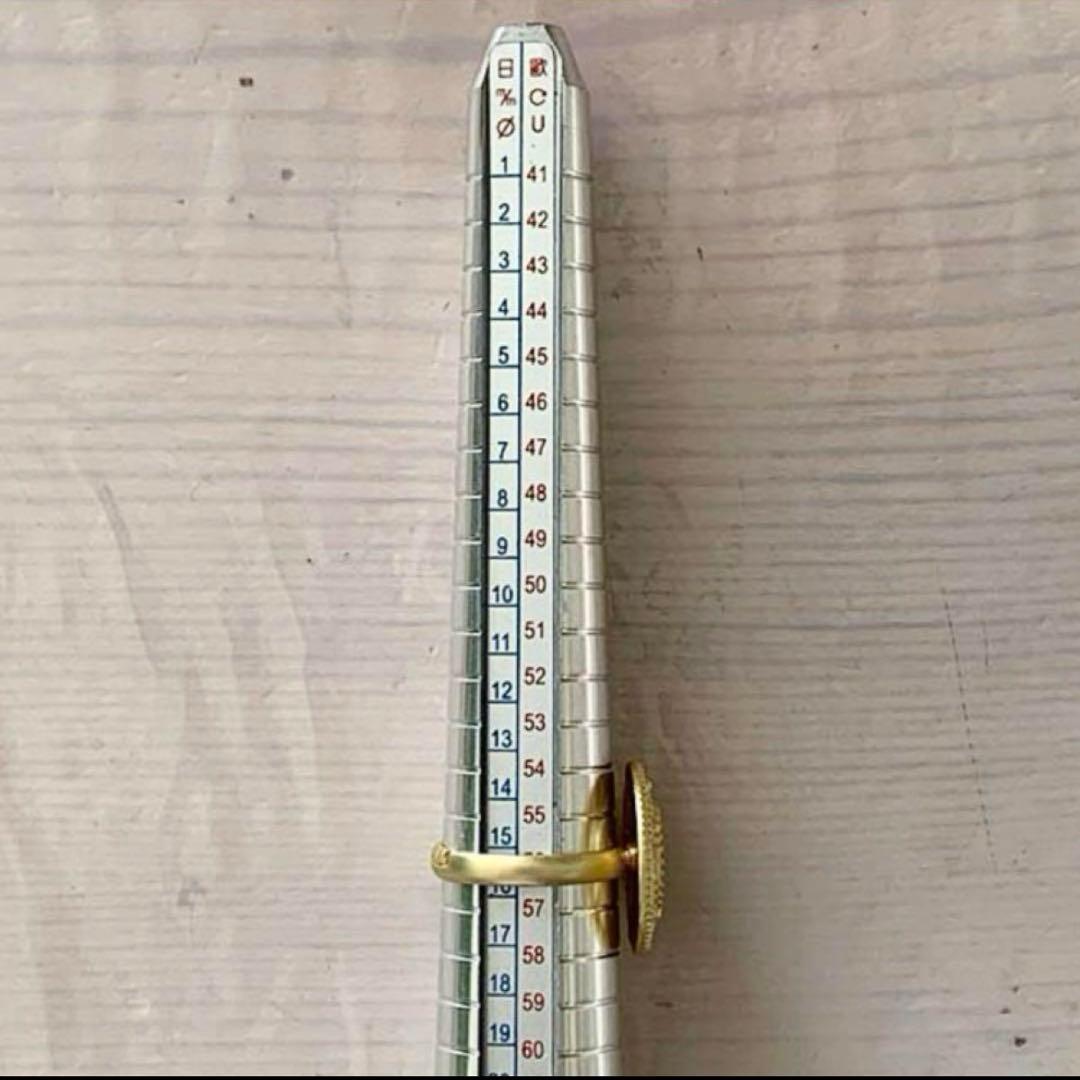 ラスト　ジャパンヴィンテージ　キャッツアイ オリエンタルデザインリング　ツヤなし