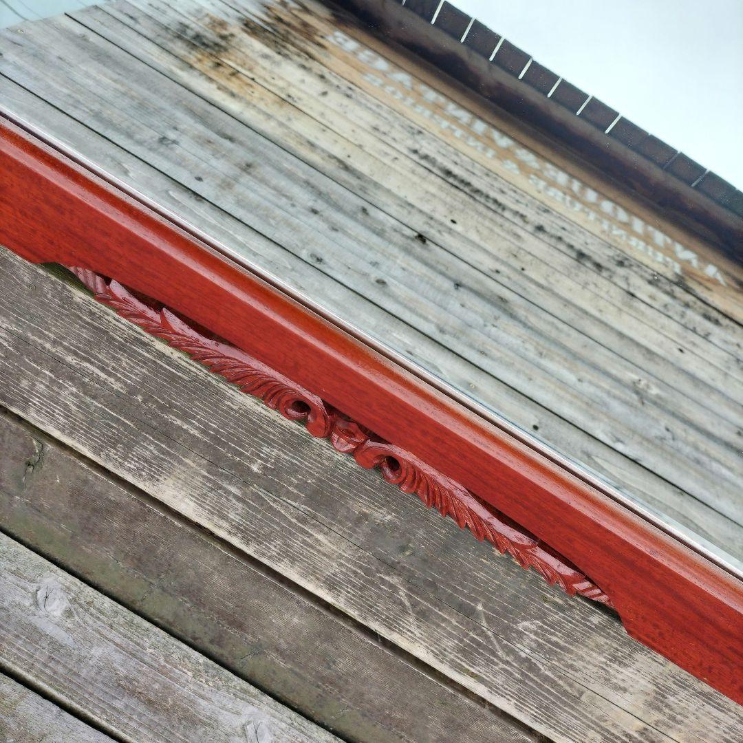 M♦大塚家具　花梨　壁掛けミラー