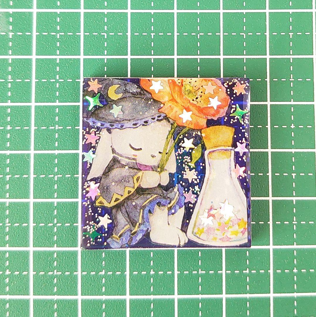 レジン猫ヘアゴムブローチポニーフックNo.911