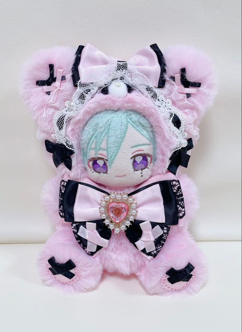 12cm♡いつぬいちびぐるみサイズ♡おすわりぬい服♡うさぎの着ぐるみ