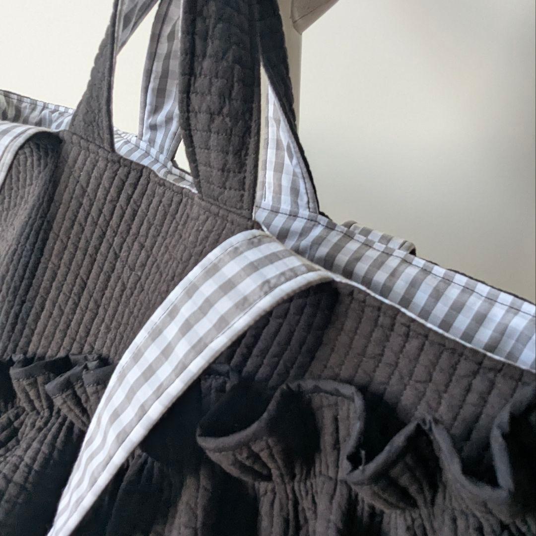 えり。様確認用 ヌビバッグ 大きめサイズ フリル マザーズバッグ ハンドメイド