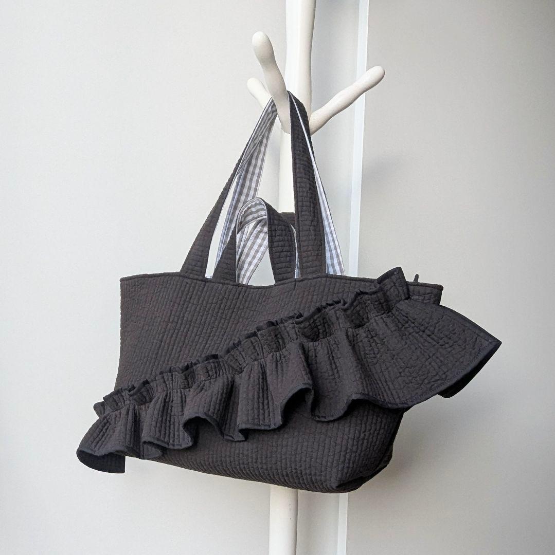 えり。様確認用 ヌビバッグ 大きめサイズ フリル マザーズバッグ ハンドメイド