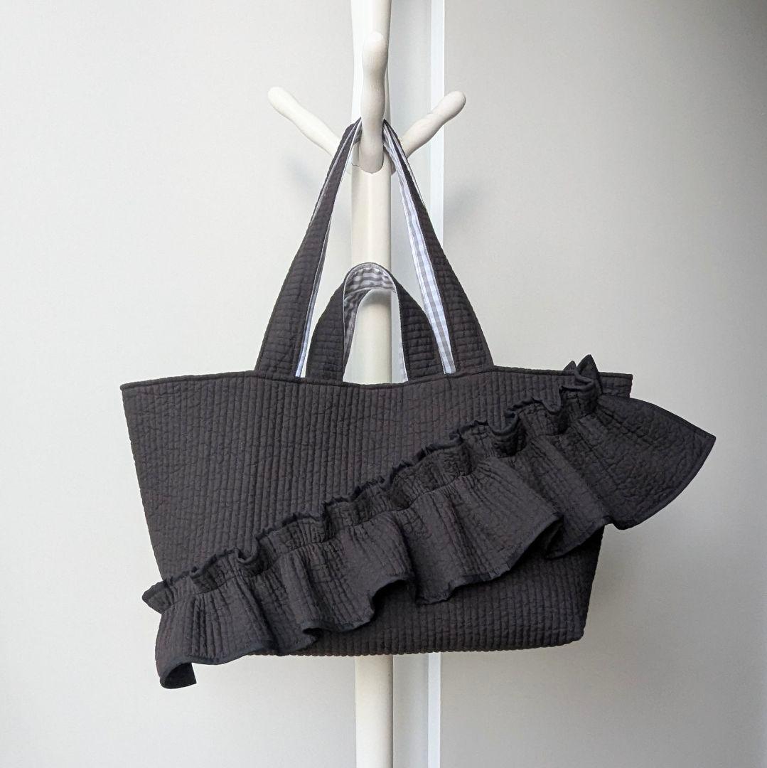 えり。様確認用 ヌビバッグ 大きめサイズ フリル マザーズバッグ ハンドメイド