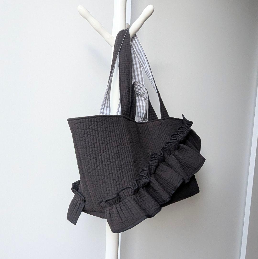 えり。様確認用 ヌビバッグ 大きめサイズ フリル マザーズバッグ ハンドメイド