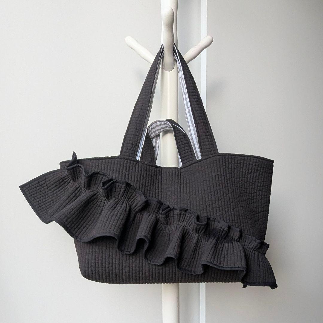えり。様確認用 ヌビバッグ 大きめサイズ フリル マザーズバッグ ハンドメイド