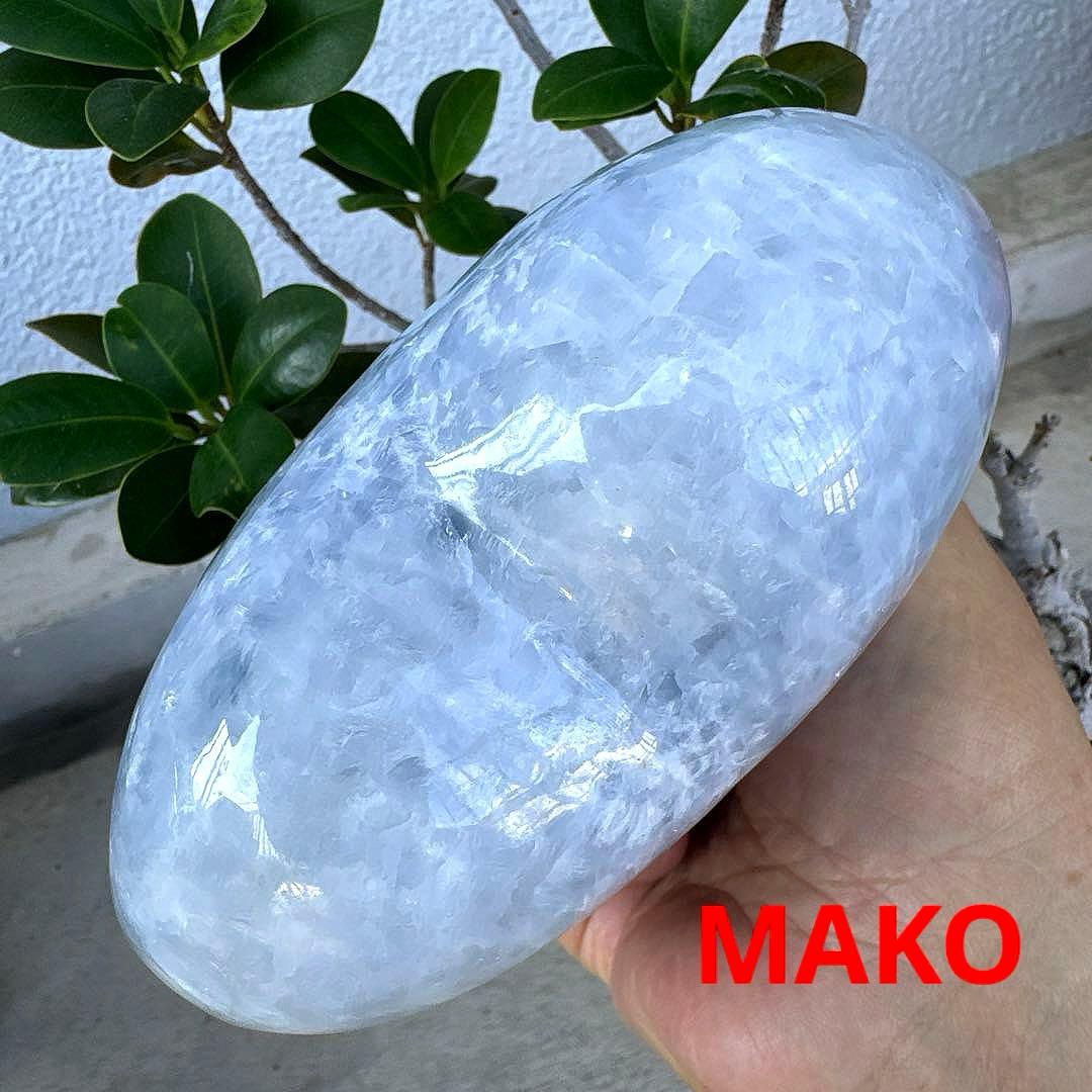 M1714☆ブルーカルサイトハート型原石1.6Kg☆天然石☆N50508-A