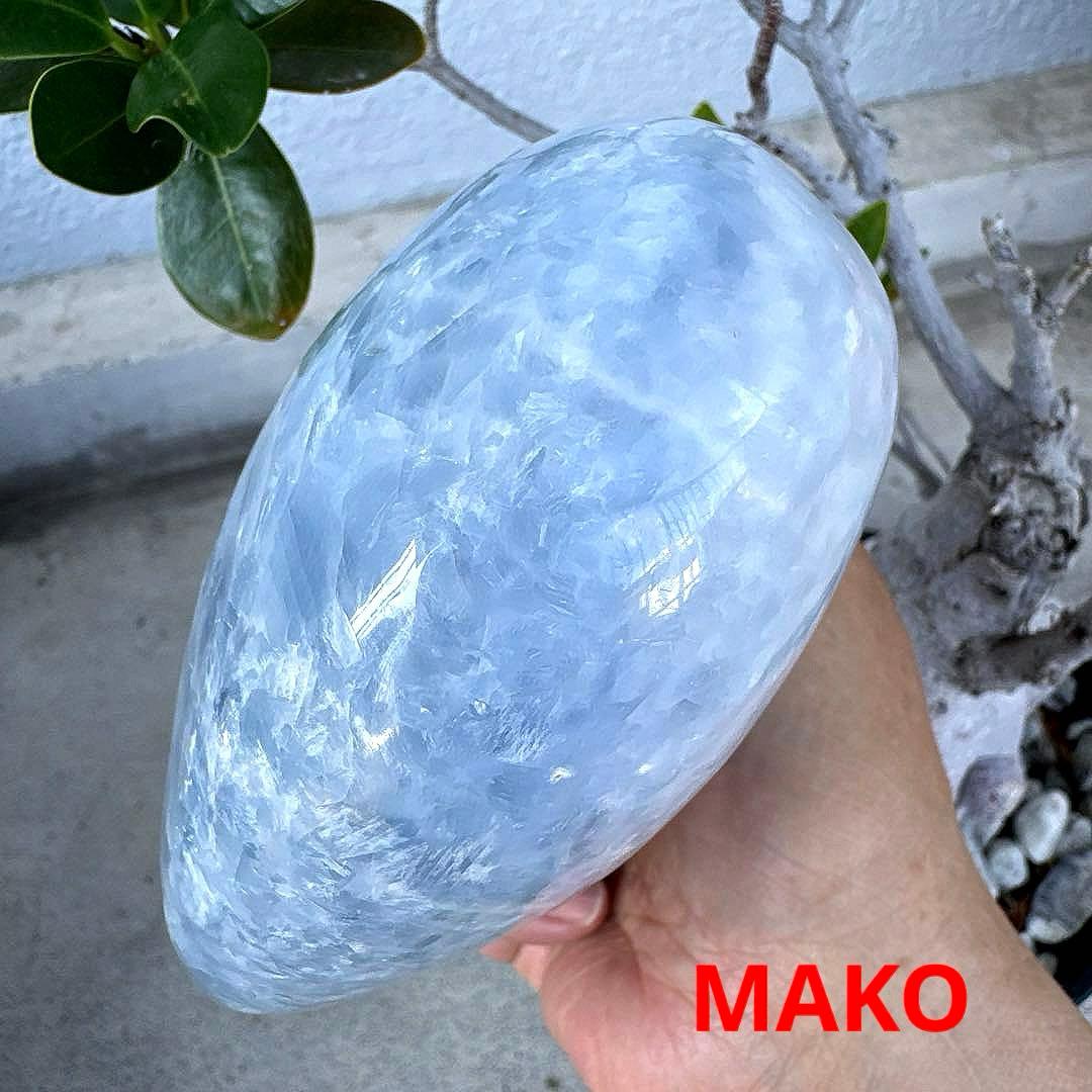 M1714☆ブルーカルサイトハート型原石1.6Kg☆天然石☆N50508-A