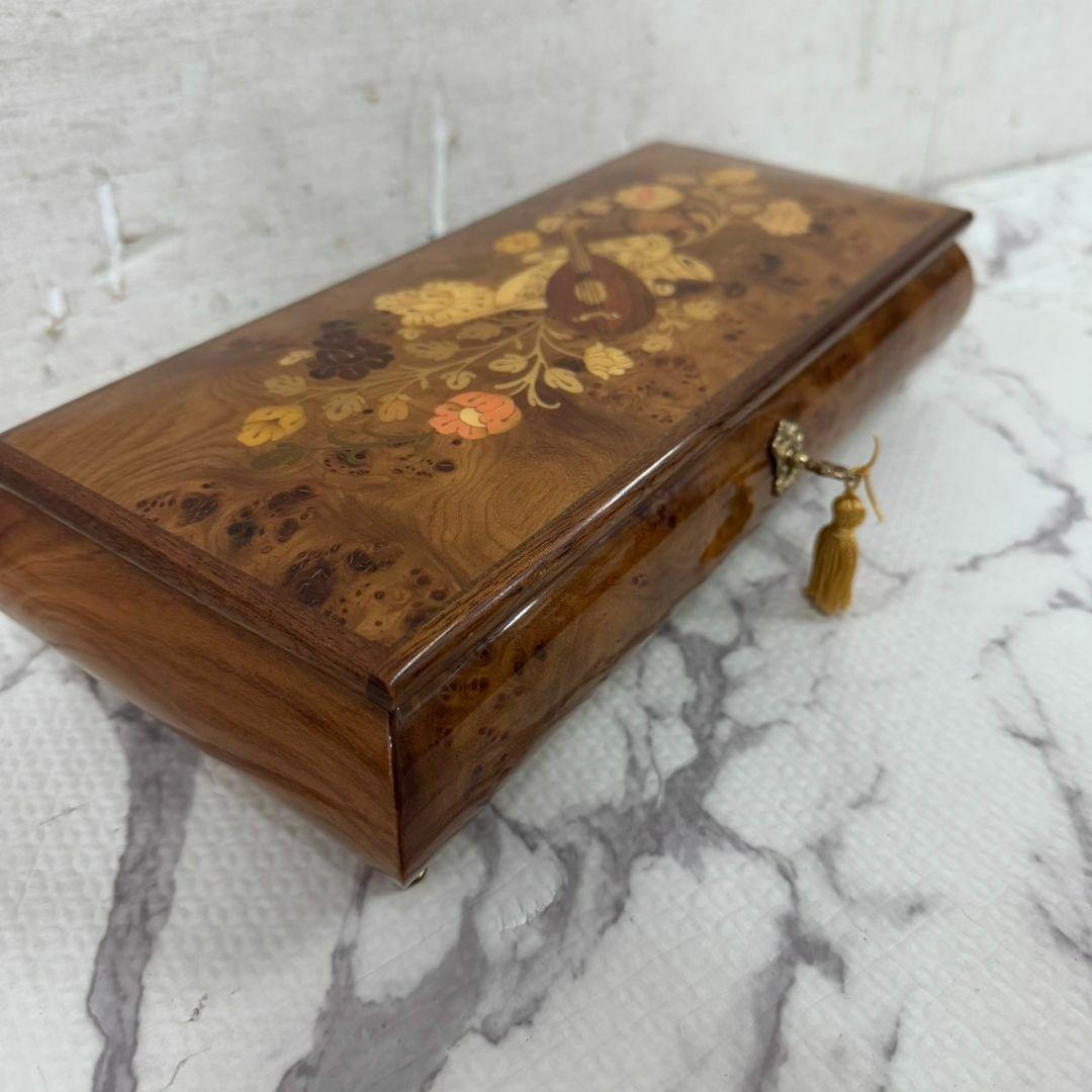 21080 オルゴール　ジュエリーボックス　小物入れ　イタリア製　アンティーク