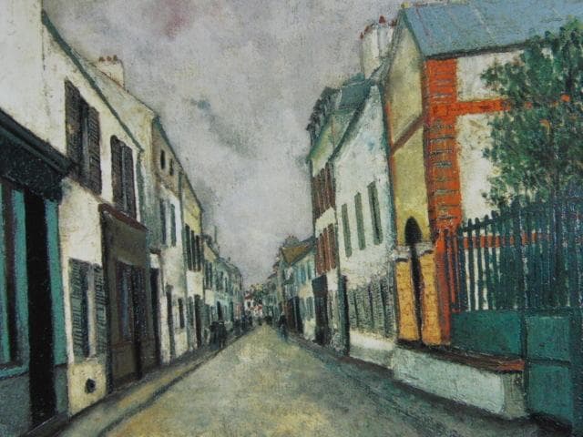 モーリス・ユトリロ、【サンノワ通り】、高級画集画、状態良好、新品