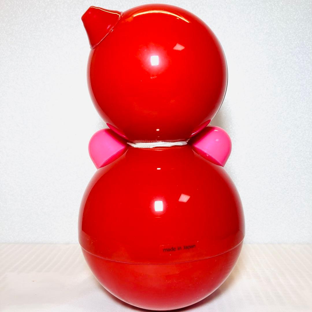 かわいい 起き上がりこぼし 昭和レトロ 赤色2体セット おきあがりこぼし