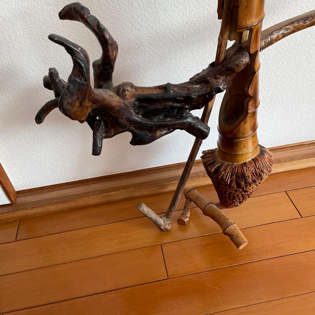 祝い品　昭和レトロ　自在鉤　古民家　アンティーク　工芸品