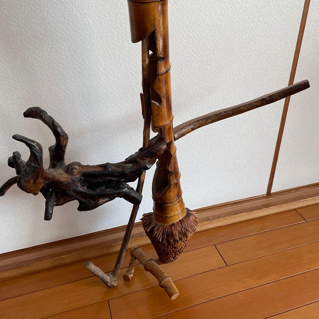 祝い品　昭和レトロ　自在鉤　古民家　アンティーク　工芸品