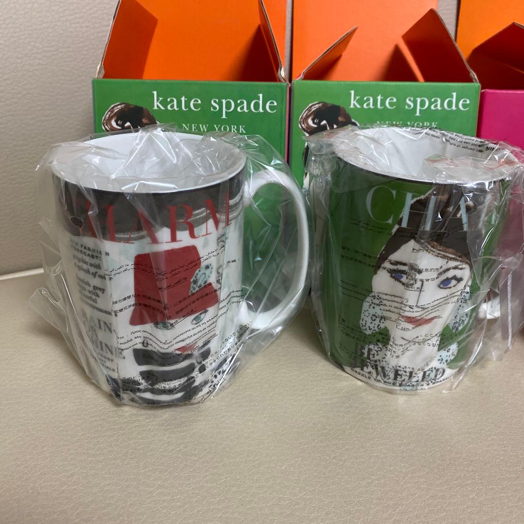 新品、未使用】Katespade ケイトスペード マグカップ お皿 セット