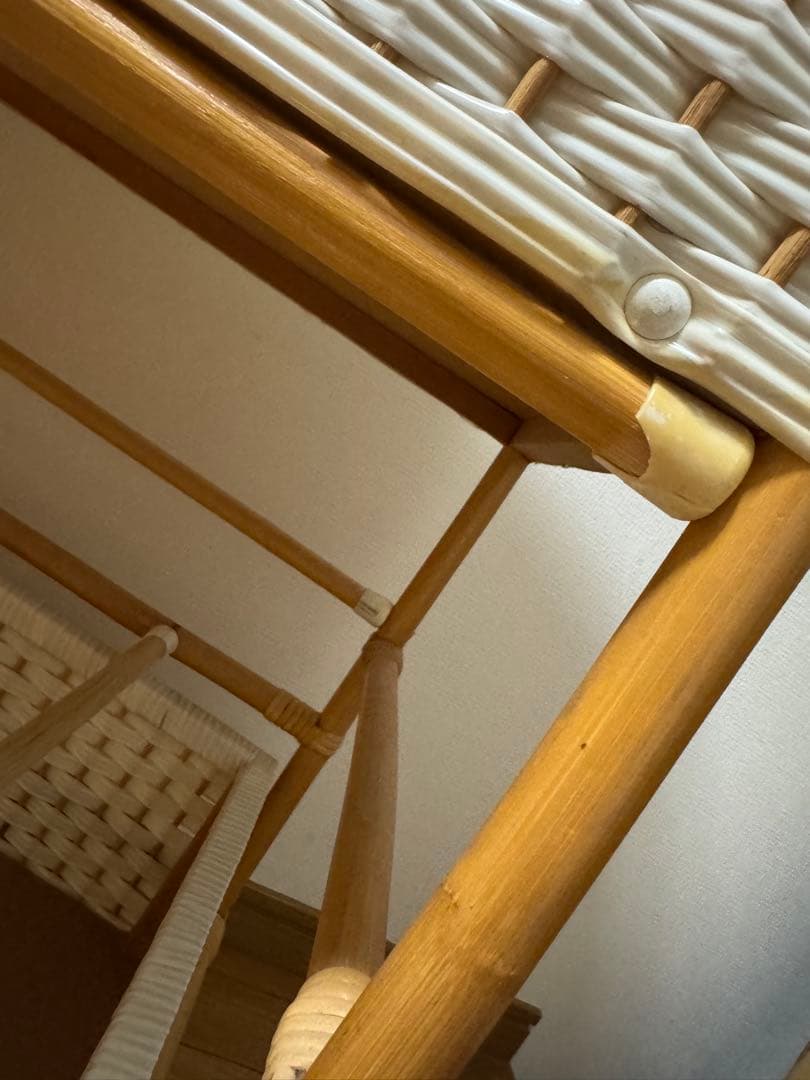 ミッフィー ピンク 籐ラタン 大型 蓋付 バスケット3段 昭和レトロ レア