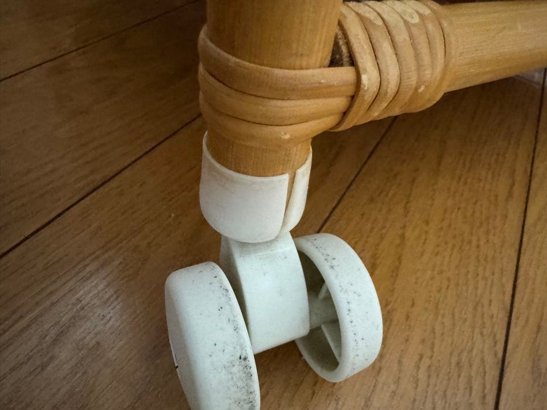 ミッフィー ピンク 籐ラタン 大型 蓋付 バスケット3段 昭和レトロ レア