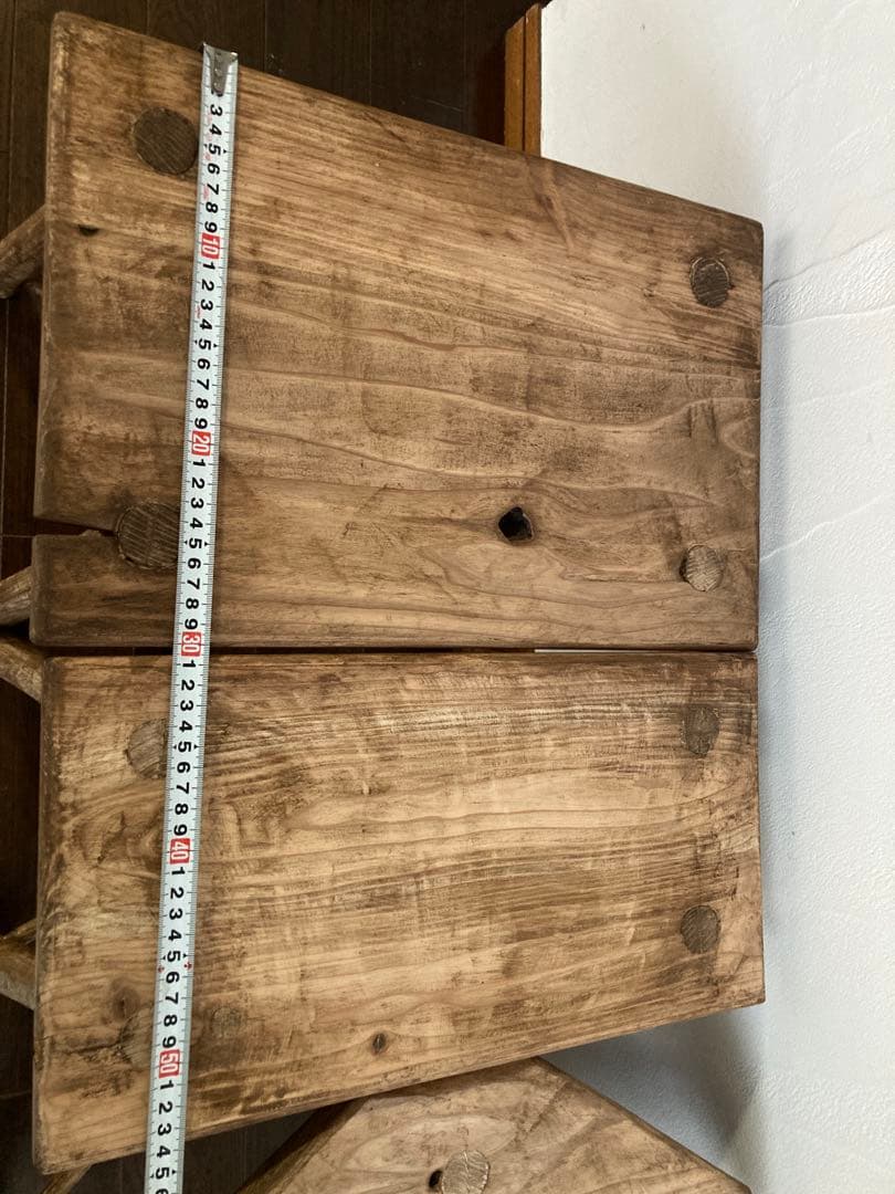 送料込『ピートm.n.o』アンティーク仕上げチェア○フラワースタンドにも