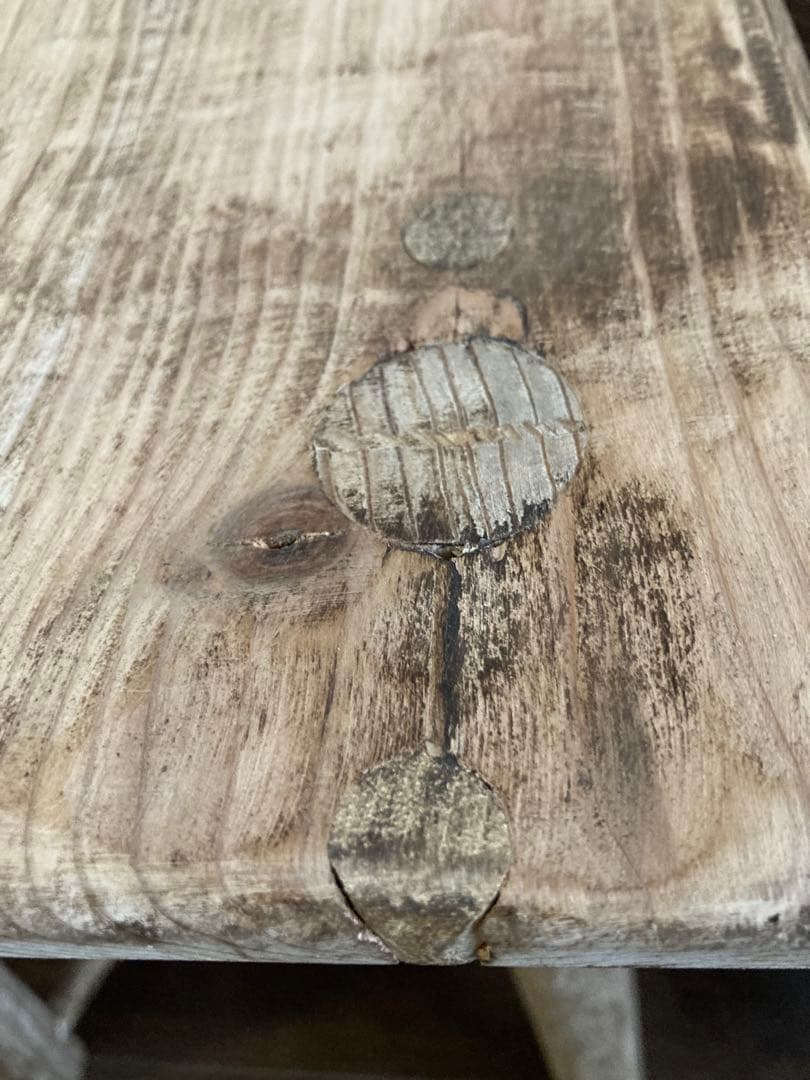 送料込『ピートm.n.o』アンティーク仕上げチェア○フラワースタンドにも