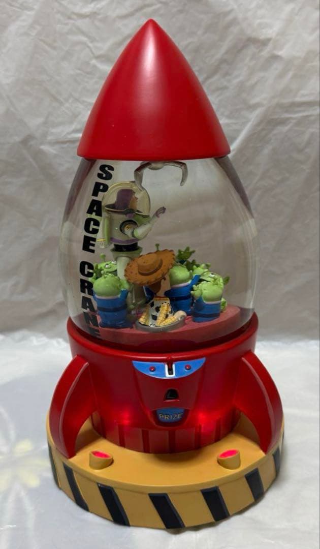 トイストーリー スペースクレーン ライトアップ オルゴール付き スノーグローブ