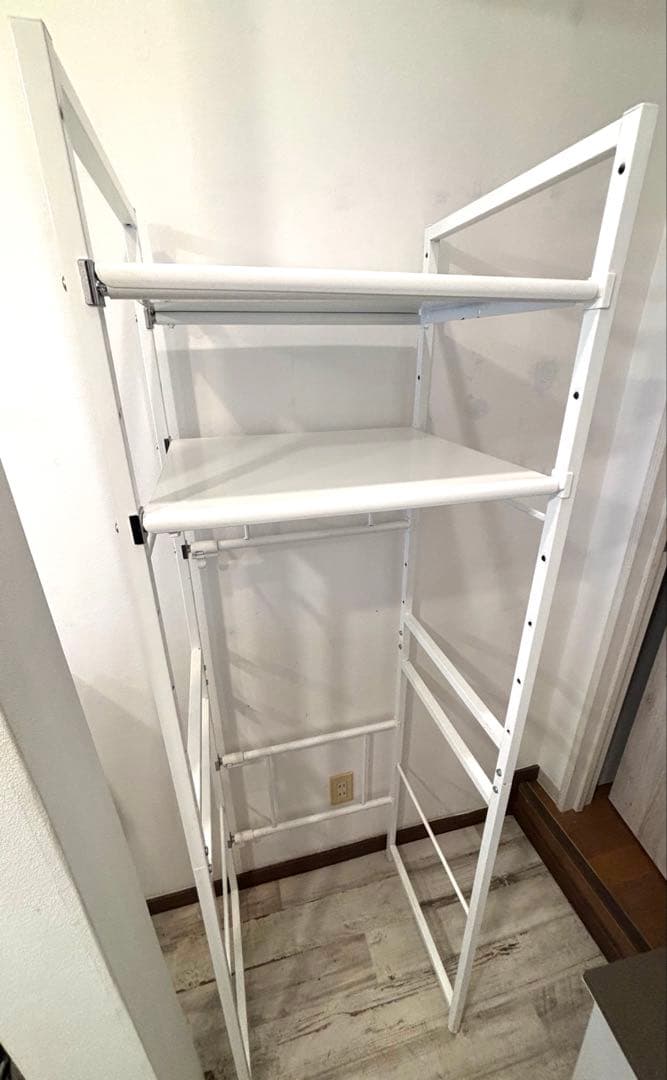 【送料込】ゴミ箱上ラック／ 伸縮／キッチンラック／組み立て済み