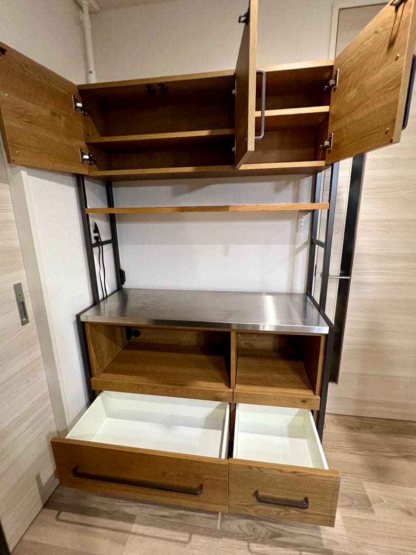 (お値下げ)クラッシュゲート 関家具 キッチンボード