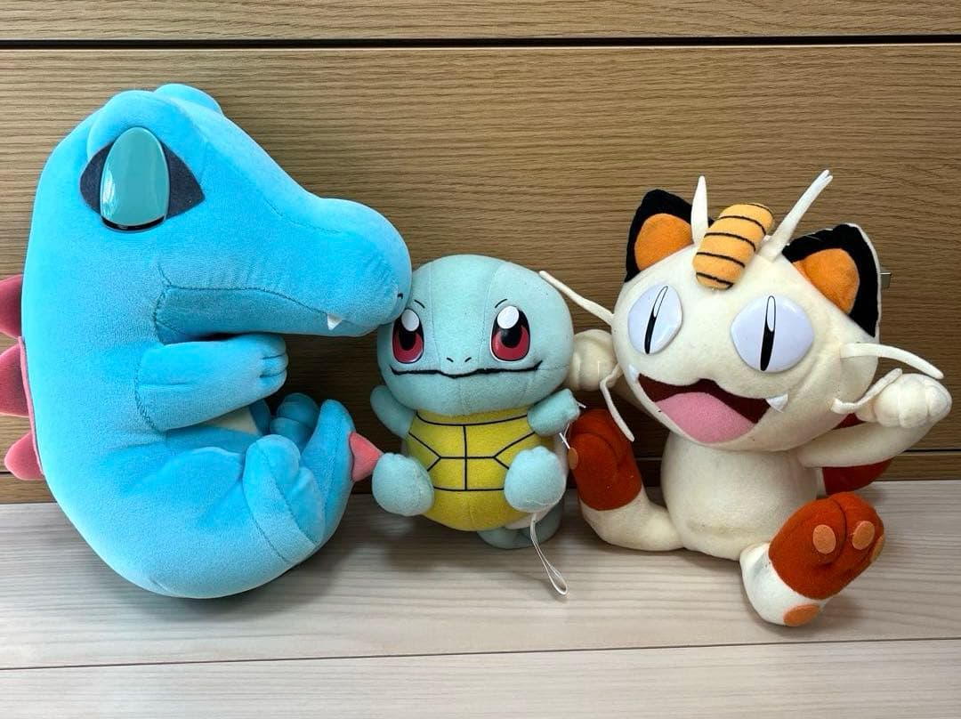 ポケモン レトロ ぬいぐるみ ワニノコ ニャース ゼニガメ - メルカリ