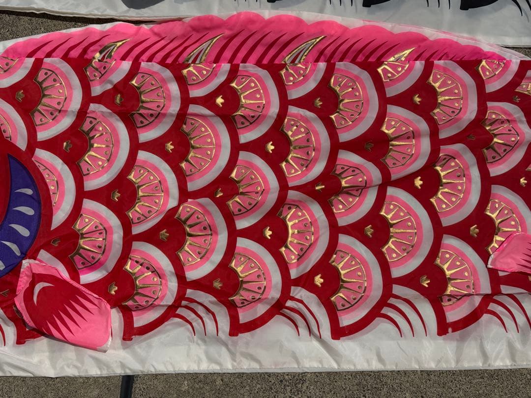 中古 鯉のぼり ⑧ 4m 両面金太郎 こいのぼり 2色 こどもの日 節句