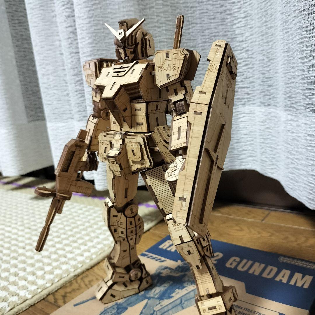 完成品！wa-gu-mi RX-78 ガンダム 竹製