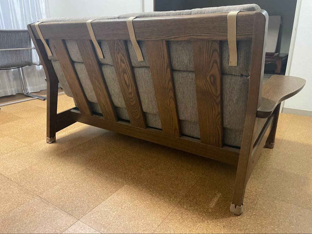 【美品】葉山ガーデンソファー [極しゃもじ]2.5人掛け＋1人掛けソファー