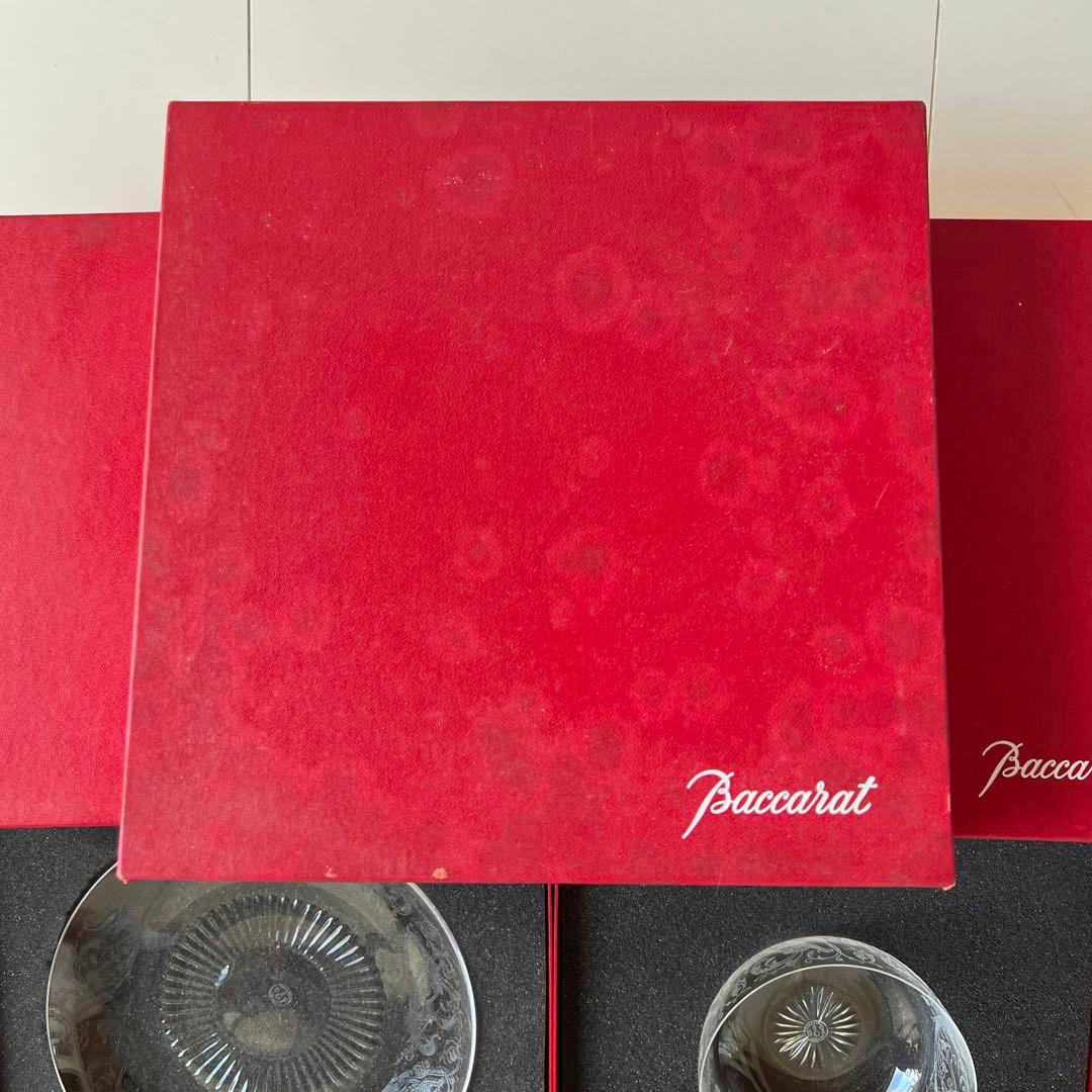 バカラBaccarat パルメ　皿、ボウル、箸置き4点セット　希少　激レア品
