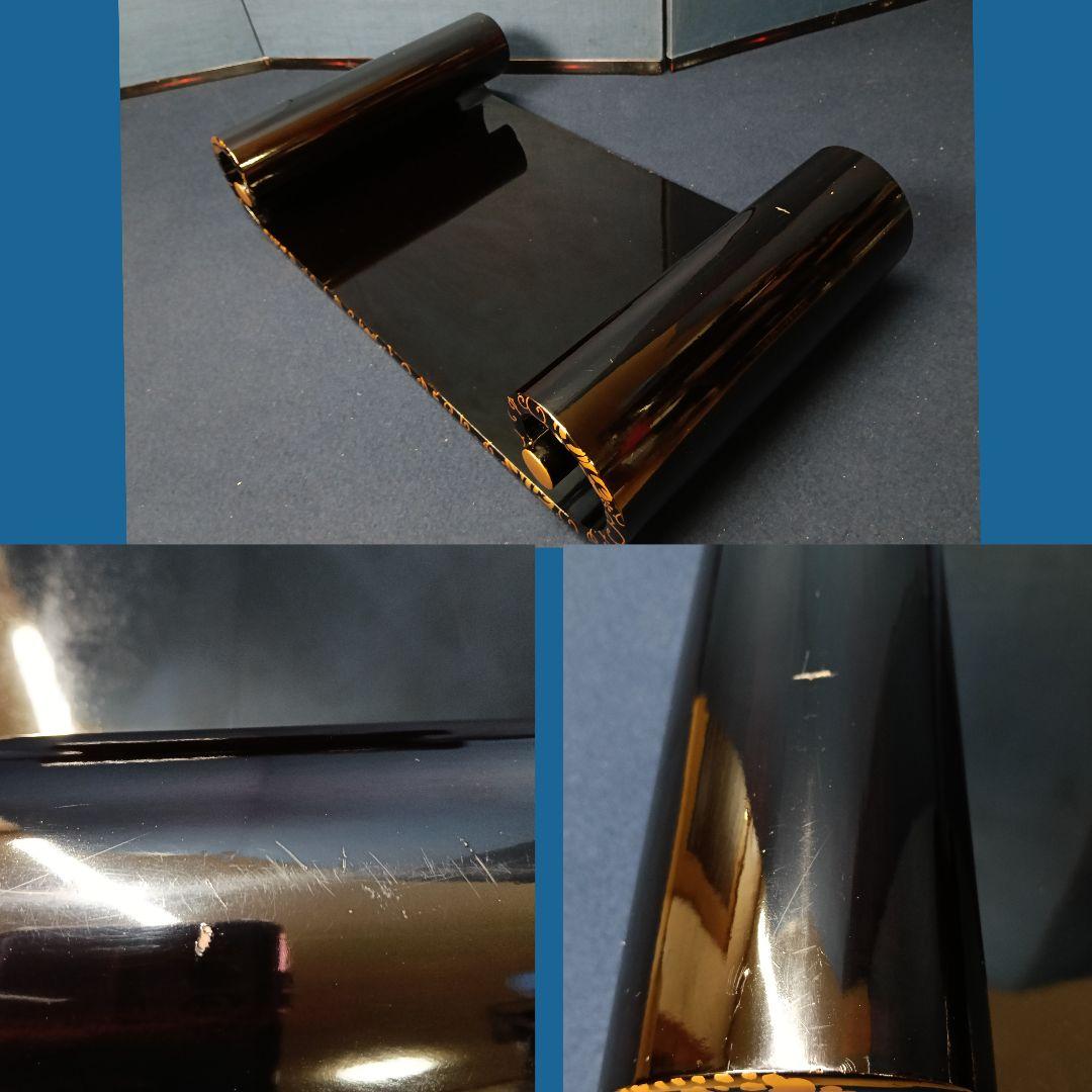 AO34 輪島塗 巻卓 蒔絵 草花蒔絵 花台 香炉台 飾台 木箱入 - メルカリ